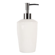 Clayre & Eef | Zeepdispenser Wit ø 8x19 cm / 325 ml | 6CE1985