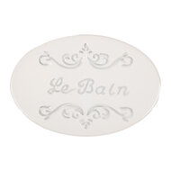 Clayre & Eef | Zeepbakje Wit 13x9x3 cm | 6CE1995