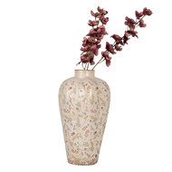 Clayre & Eef | Vaas Beige Roze ø 24x40 cm | 6CE1937L