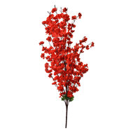 Clayre & Eef | Decoratie tak met bloemen Rood 40x10x100 cm | 5PL0127R