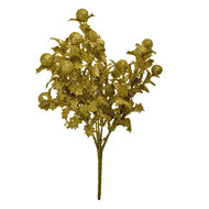 Clayre & Eef | Kerstdecoratie Tak Goudkleurig 15x10x35 cm | 65810
