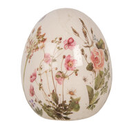 Clayre &amp; Eef   | Decoratie Ei Beige Roze &oslash; 7x9 cm | 6CE1918S