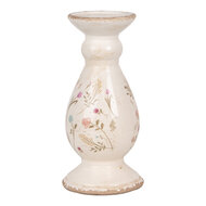 Clayre & Eef | Kandelaar Beige Roze ø 12x26 cm | 6CE1945M