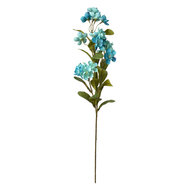 Clayre & Eef | Decoratie tak met bloemen Blauw Groen 18x10x70 cm | 6PL0343BL