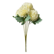 Clayre & Eef | Decoratie tak met bloemen Wit Groen 22x14x43 cm | 6PL0362W