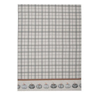Clayre & Eef | Theedoek Grijs Beige 50x70 cm | CSP42-1