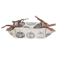 Clayre & Eef | Broodmand Grijs Beige 35x35x8 cm | CSP47
