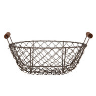 Clayre & Eef | Manden Bruin (set van 3) ø 27x9/14 / ø 24x8/12 / ø 21x7/11 cm | 6Y5716
