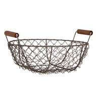 Clayre & Eef | Manden Bruin (set van 3) ø 27x9/14 / ø 24x8/12 / ø 21x7/11 cm | 6Y5716