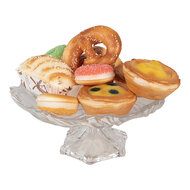 Clayre & Eef | Decoratie koekje Bruin Geel ø 8x4 cm | 65985