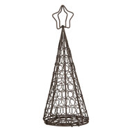 Clayre & Eef | Kerstdecoratie Kerstboom Bruin ø 13x32 cm | 6Y5703