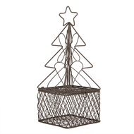 Clayre & Eef | Kerstdecoratie Kerstboom Bruin 9x9x22 cm | 6Y5704