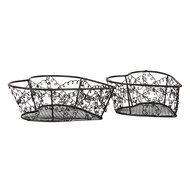 Clayre & Eef | Manden Bruin (set van 2) 16x16x5 / 12x12x5 cm | 6Y5714