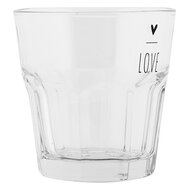 Clayre & Eef | Waterglas Transparant ø 8x8 cm / 150 ml | BHSGL0009