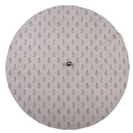 Clayre & Eef | Theedoek Beige Grijs ø 80 cm | BNS48