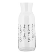 Clayre & Eef | Karaf Transparant ø 9x25 cm / 1000 ml | BNSGL0001