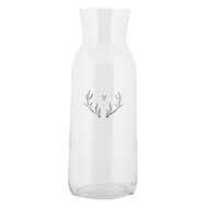 Clayre & Eef | Karaf Transparant ø 9x25 cm / 1000 ml | NWVGL0001