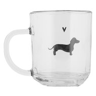 Clayre & Eef | Theeglas Transparant 11x8x9 cm / 200 ml | PWSGL0008
