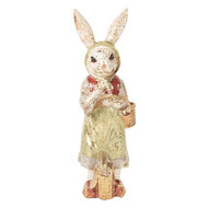 Clayre &amp; Eef   | Decoratie Konijn Beige groen 7x6x21 cm | 6PR5508