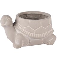 Dekoratief | Schildpad bloempot, cement, 18x13x10cm | A250213