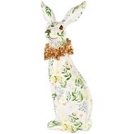 Dekoratief | Bunny 'Botanique', groen/wit/goud, resina, 16x12x30cm | A250577
