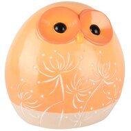 Dekoratief | Uil &#039;Ben&#039;, geel/oranje, TC, 16x12x15cm | A250733