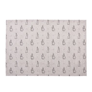 Clayre &amp; Eef   | Placemat (6) Beige Grijs 48x33 cm | BNS40