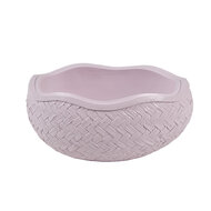 Clayre & Eef | Decoratief Schaaltje met Deksel Rose Wit 9x13x16 cm | 6PR5132
