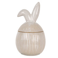 Clayre & Eef | Voorraadpot Deksel Wit 12x12x21 cm | 6CE2012