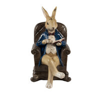 Clayre &amp; Eef   | Decoratie beeld Konijn Beige Bruin 12x10x18 cm | 6PR4416