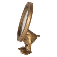 Clayre & Eef | Decoratie Staande Spiegel Goudkleurig 13x6x16 cm | 62S308