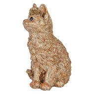 Clayre &amp; Eef   | Decoratie Beeld Kat Beige 16x14x25 cm | 6PR5080