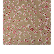 Clayre & Eef | Tafelloper Beige Rood 28x275 cm | 66038