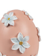 Clayre &amp; Eef   | Decoratie Beeld Ei Roze Wit &oslash; 11x13 cm | 6PR5215