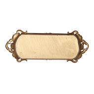 Clayre & Eef | Decoratief Dienblad Goudkleurig Beige 34x13x3 cm | 6PR5295