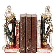 Clayre & Eef | Boekensteunen set van 2 Konijn Wit Rood 25x11x31 cm | 6PR5495