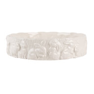 Clayre & Eef | Serveerschaal Wit ø 20x5 cm | 6CE2035