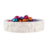 Clayre & Eef | Serveerschaal Wit ø 20x5 cm | 6CE2035