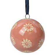 Clayre &amp; Eef   | Decoratie Bal Roze Beige &oslash; 6x6 cm | 6CE2104S