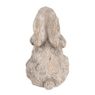 Clayre &amp; Eef   | Decoratie Beeld Konijn Grijs 10x9x15 cm | 6TE0560