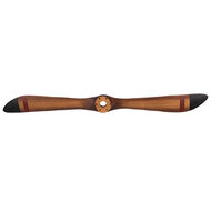 Clayre &amp; Eef   | Decoratie Propeller Bruin Zwart 12x3x120 cm | 5H0725