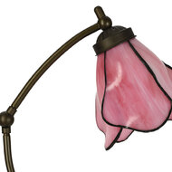 Clayre & Eef | Tiffany Tafellamp Roze Bruin 26x19x50 cm E14/max 1x25W | 5LL-6369