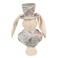 Clayre &amp; Eef   | Decoratie Beeld Konijn Beige 18x15x38 cm | 65935