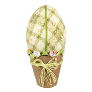 Clayre & Eef | Decoratie Beeld Ei Groen ø 20x43 cm | 65947