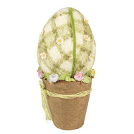Clayre & Eef | Decoratie Beeld Ei Groen ø 20x43 cm | 65947