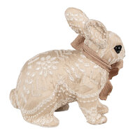 Clayre &amp; Eef   | Decoratie Beeld Konijn Beige Bruin 26x15x23 cm | 65955