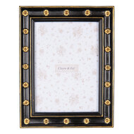 Clayre &amp; Eef   | Fotolijst Zwart Goudkleurig 18x2x23 cm / 13x18 cm | 2F1205