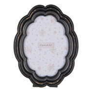 Clayre & Eef | Fotolijst Zwart Bruin 18x2x23 cm / 13x18 cm | 2F1207