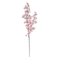 Clayre &amp; Eef   | Decoratie tak met bloemen Roze Bruin 25x7x113 cm | 5PL0153