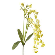 Clayre & Eef | Decoratie tak met bloemen Geel Groen 15x6x80 cm | 5PL0161Y